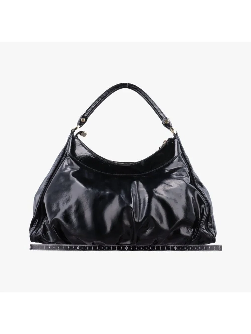Gucci Abbey D Ring Hobo Black Patent